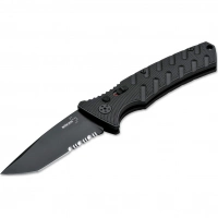 Автоматический складной нож Boker Strike Tanto All Black, сталь AUS-8, рукоять алюминий купить в Пензе