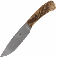 Нож с фиксированным клинком Arno Bernard Leopard, сталь N690, рукоять Spalted Maple купить в Пензе