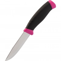 Нож с фиксированным лезвием Morakniv Companion Magenta, сталь Sandvik 12C27, рукоять резина/пластик, пурпурный купить в Пензе