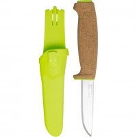 Нож с фиксированным лезвием Morakniv Floating Knife (S) Lime, сталь Sandvik 12C27, пробковая ручка купить в Пензе