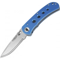 Нож складной со сменным лезвием клинка Camillus TigerSharp®, сталь 420J2, рукоять 6061 T-6 Aluminium, синий купить в 