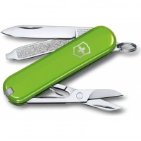 Нож Victorinox Classic SD Colors, Smashed Avocado (0.6223.43G) светло-зелёный, 7 функций 58мм купить в Пензе