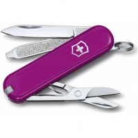 Нож Victorinox Classic SD Colors, Tasty Grape (0.6223.52G) пурпурный, 7 функций 58мм купить в Пензе