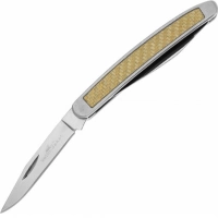 Складной нож Camillus Yello-Jaket 2 Blade Muskrat, сталь AUS-8, рукоять нержавеющая сталь, Carbon Fiber купить в 